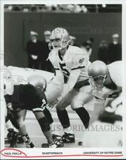 1994 Press Photo University of Notre Dame's quarterback Paul Failla during game picture
