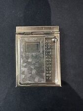 1955 Vintage Metal Mini Pocket Calendar/Rolodex w/ Writing picture