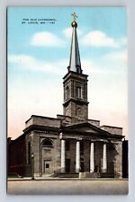 St Louis MO-Missouri, the Old Cathedral, Antique Vintage Souvenir Postcard picture