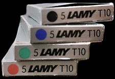 Lamy T10 Fountain Pen Ink Cartridges 5 Packs Black Blue Red Green 20 Total picture