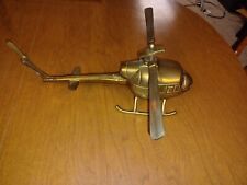Vintage Solid Brass Helicopter picture