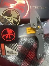 Microtech Manual Stitch Folding Natural Clear Fluted Apocalyptic Aluminum M390MK picture
