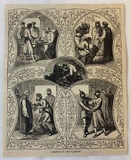 1877 magazine engraving~ PARABLE OF THE TALENTS picture