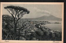 Old Postcard Napoli Naples Italy Panorama Beach Mountains Panoramic View picture