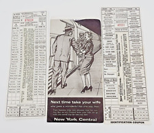 1950s New York Central R.R. Ticket Envelope w/N.Y.C R.R. Tickets & Fare Receipt picture