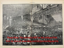 Republican National Convention Chicago IL, Huge Double-Folio 1880s Antique Print picture