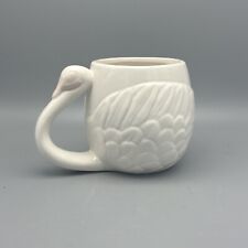 Urban Outfitters Home Swan Mug White & Pink picture