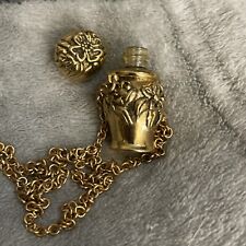 VTG MAX FACTOR Perfume Urn, Ornate Design, Gold Tone Geminesse Perfume Hollywood picture