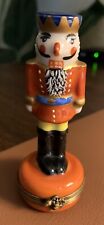 Nutcracker Or Toy Soldier Rochard Limoges Trinket Box MINT Condition picture