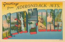 ADIRONDACK MOUNTAINS NY - Greetings From Adirondack Mountains Postcard picture