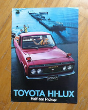 Collectible Vintage 19(?) Toyota Hi-Lux Half Ton Pickup Original Sales Brochure picture