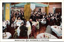 C.1920s Hollywood CA BRANDSTATTER'S CAFE MONTMARTRE UNP California Postcard A35 picture
