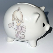  Precious Moments 1986 Jesus Loves Me Small Coin / Piggy Bank  picture