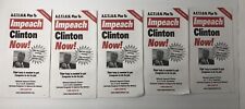Vintage 1990s Action Plan To Impeach Clinton Now Mail Petition  picture