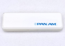 Vintage PAN AM Airlines Travel Toothbrush Case Set Pam American Logo picture