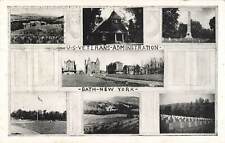 Vintage 1944 Postcard US Veterans Administration Bath New York memorial photo picture
