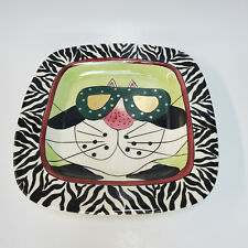 Swak Character Collectibles Ceramic Sunglasses Cat Plate Designed by Lynda C. picture