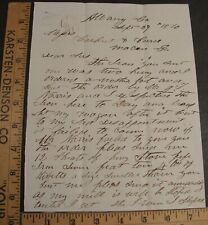 ANTIQUE 1870 LETTER WINFIELD WRIGHT LIVINGSTON NEWTON GEORGIA BAKER COUNTY picture