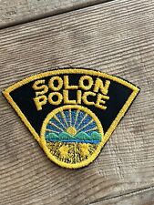 Solon Ohio OH Police Shoulder Patch  picture