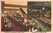 Vintage Postcard 1920's Leonardo's Florentine Dining Room & La Grotta Bar N. Y. picture