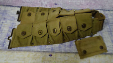 ORIGINAL WWI MILLS SNAP 10 POCKET MOUNTED +Hanging Pocket CARTRIDGE BELT picture