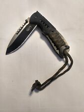 Northwest Trail Folding Pocket Knife Lock Black Steel Blade Black Handle Camo picture