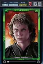 Star Wars Topps Card Trader Anakin Skywalker LEGENDARY Original Art Painting picture