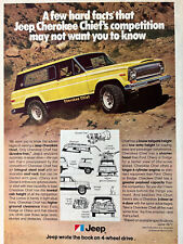 Vintage 1977 Jeep Cherokee Chief original color ad A485 picture