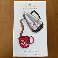 Hallmark Keepsake Ornament Joe To The World Coffee Cup Mug Christmas Holiday picture