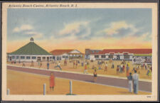 Atlantic Beach Casino at Atlantic Beach RI postcard 1954 picture