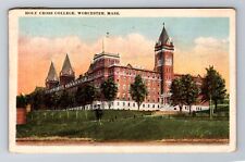 Worcester MA-Massachusetts, Holy Cross College, Antique Vintage Postcard picture