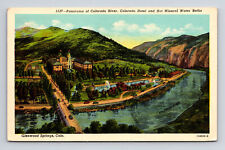 1954 Postcard Colorado River Hotel Hot Mineral Water Baths Glenwood Springs CO picture