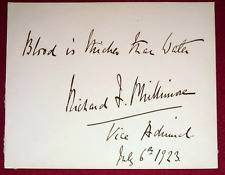 Admiral Sir Richard Fortescue Phillimore (1864-1940) Signed & Inscribed Card picture