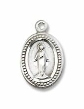 bliss Sterling Silver Miraculous Medal Pendant, 1/2 Inch picture