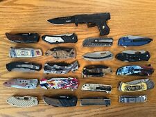 One lot of 21 assorted used pocket knives 5 lbs 3 oz picture