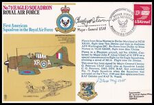 WWII USAAF Ace Major General CHESLEY PETERSON Signed No.71 Eagle Squadron Cover picture