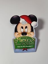 Walt Disney Mickey's Twice Upon a Christmas Cardboard Movie Promo Button picture