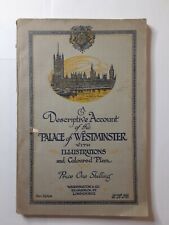 Descriptive Account of the Palace Westminister Illustrations Coloured Plan 1911 picture