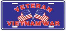 Veteran Vietnam War Embossed License Plate 6