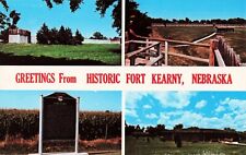 Greetings from Historic Fort Kearny Nebraska NE - Postcard picture