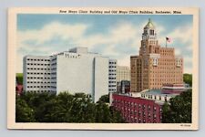 Postcard Mayo Clinic Buildings Rochester Minnesota, Vintage Linen O3 picture