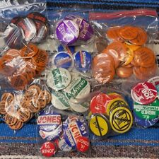 130+ 2.5” and smaller 1980-90s Vintage Local Kentucky Political Buttons/Pins picture