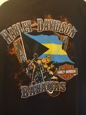 Harley Davidson T Shirt Bahamas Men's Size 2XL. Nice Graphics  EUC picture