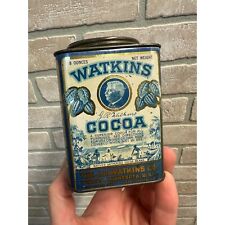 Antique Early 1900s Watkins Products Cocoa Kitchen Spice Tin Winona Minn Vintage picture