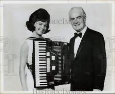 1965 Press Photo Fred Waring, Orchestra & Choral Leader, with Accordion Player picture