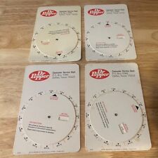 Vintage 1976 Dr. Pepper Rotating Metric Conversion Chart Lot of 4 picture