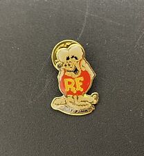 Rat Fink Vintage 1987 Lapel Hat Pin Custom Cars Gold Red Diecast Character 🐀🏎️ picture