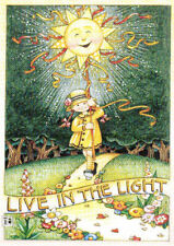 LIVE IN THE LIGHT Sun Forest-Handcrafted Fridge Magnet-W/Mary Engelbreit art picture