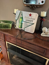 Vintage Heineken light electric Light Up Bar Sign back lit wall mount picture