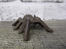 Rustic Style Lifelike Cast Iron Spider Arachnid Tarantula Figurine 4.5 Inch picture